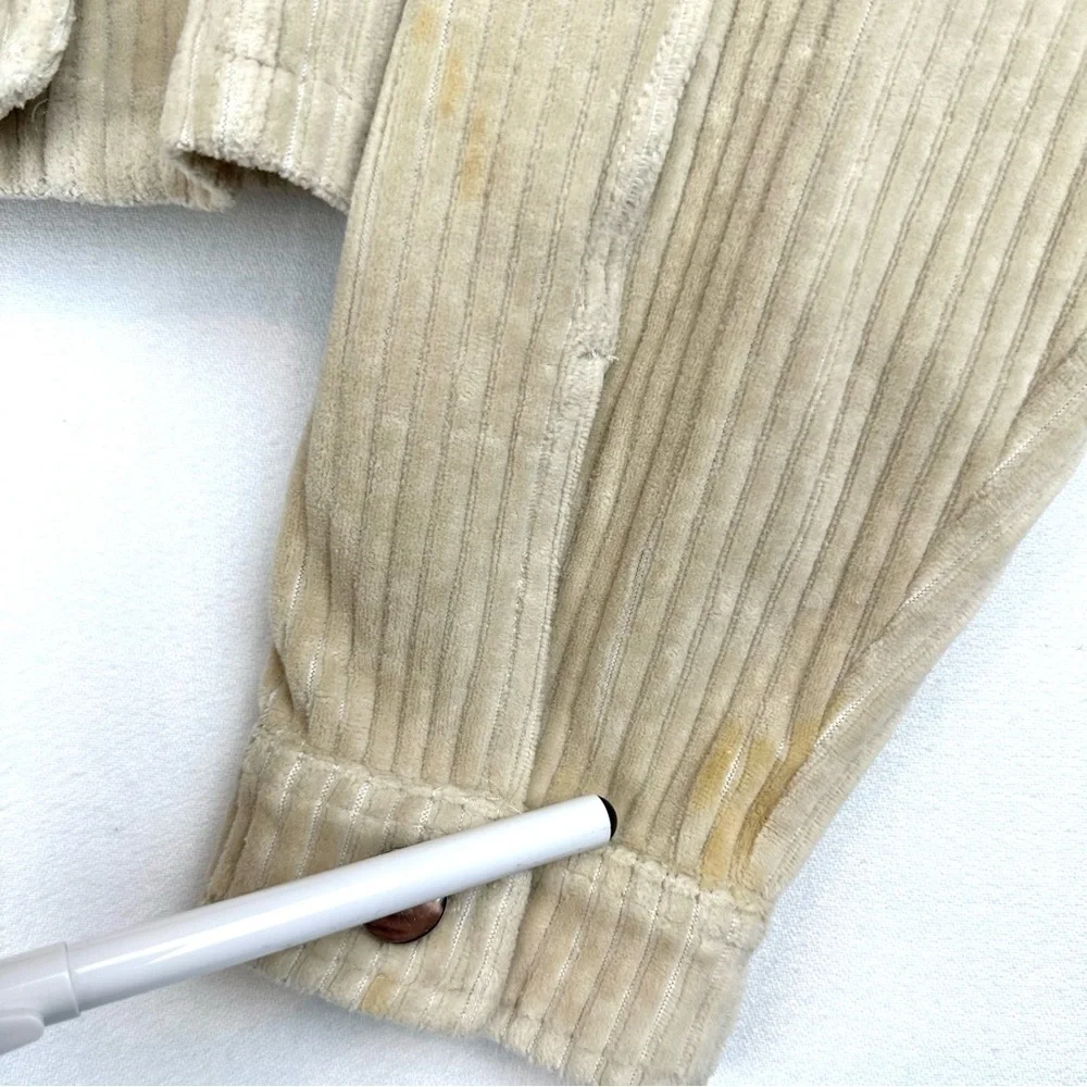 Mono B Corduroy Cropped Jacket Oversized - Picture 9 of 9